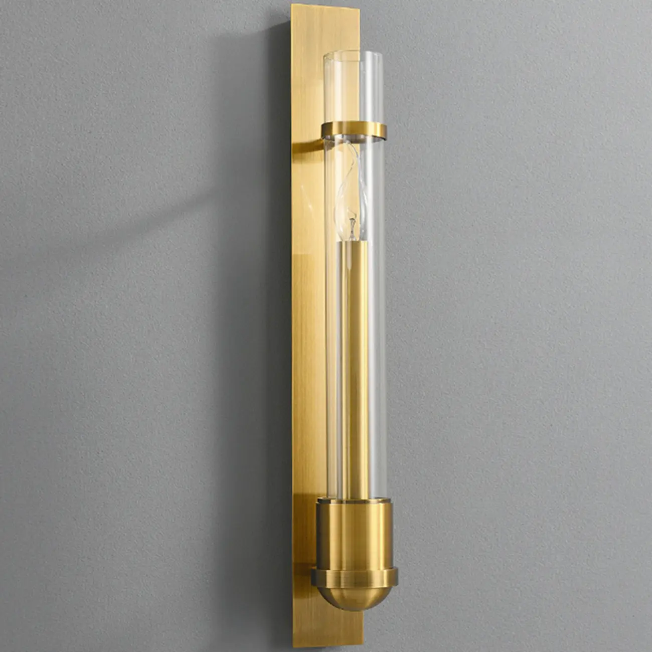 Medium Cylinder Gold LED Wall Sconce for Indoor Lighting  Image - 6 | homeyfad