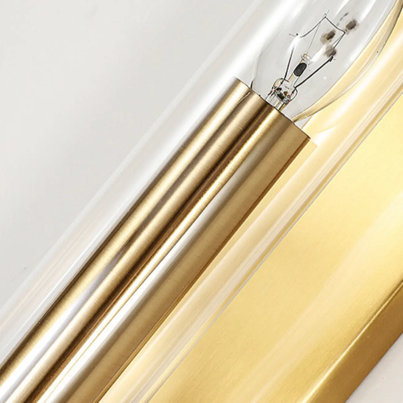 Medium Cylinder Gold LED Wall Sconce for Indoor Lighting  Image - 8 | homeyfad
