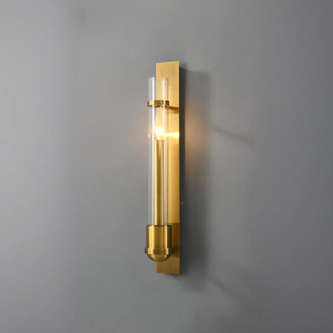 Medium Cylinder Gold LED Wall Sconce for Indoor Lighting  Image - 10 | homeyfad