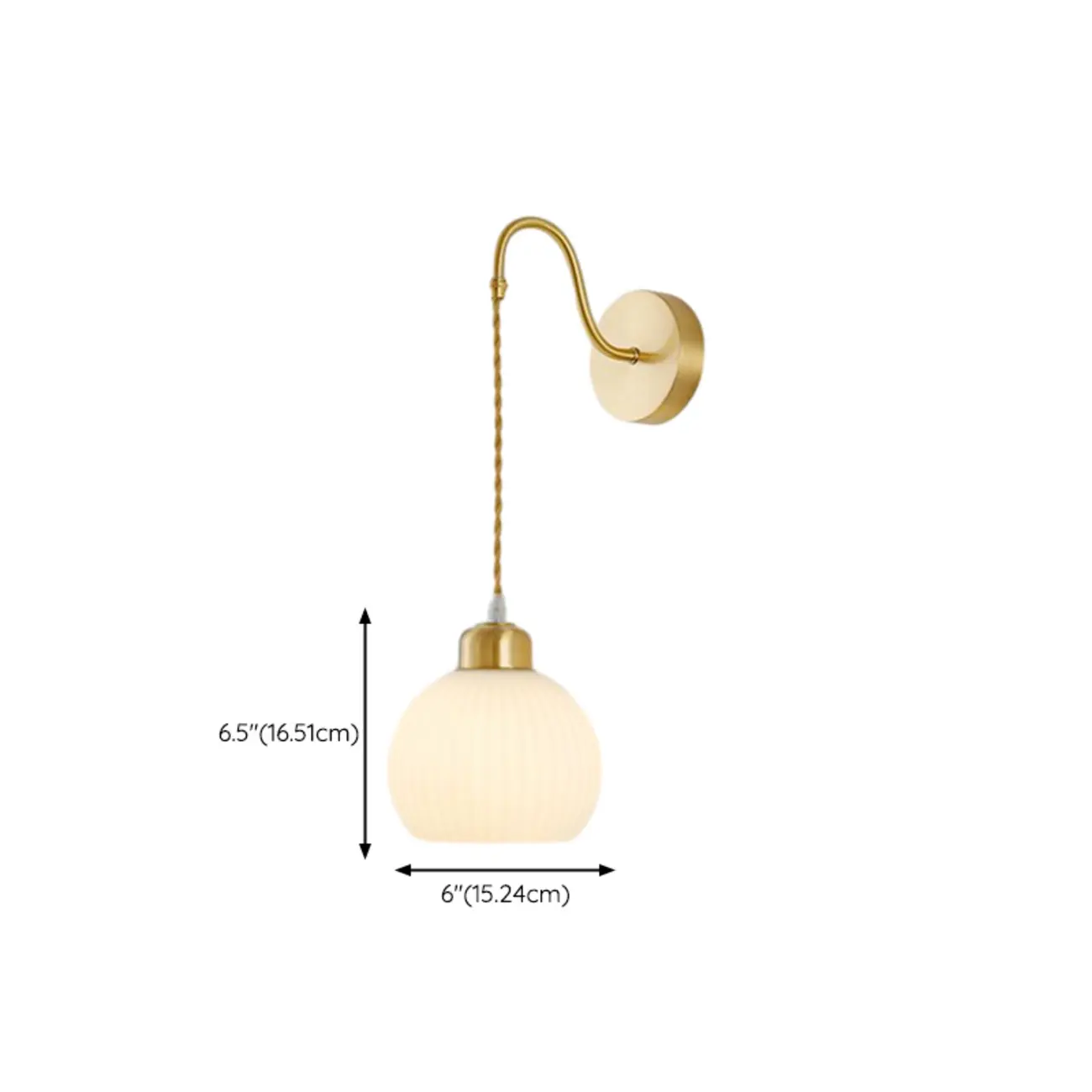Modern Brass Wall Sconce with Dual Vitreous Bowl Shades Image - 16 | homeyfad