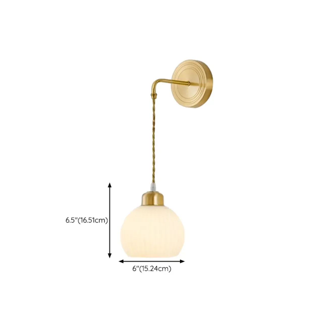 Modern Brass Wall Sconce with Dual Vitreous Bowl Shades Image - 20