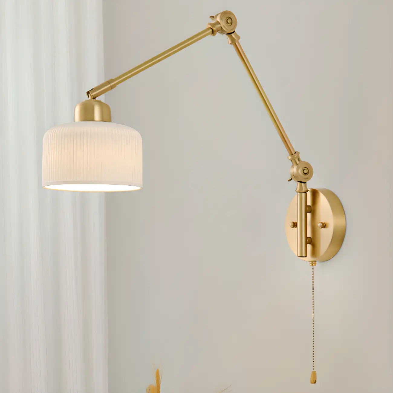 Art Deco Geometric Ceramic Gold Wall Sconce Image - 1 | homeyfad