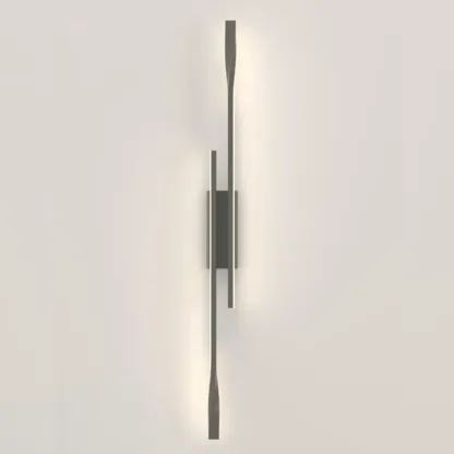 Modern Linear Wall Sconce with Silica Gel Shade Image - 8