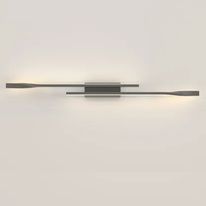 Modern Linear Wall Sconce with Silica Gel Shade Image - 11
