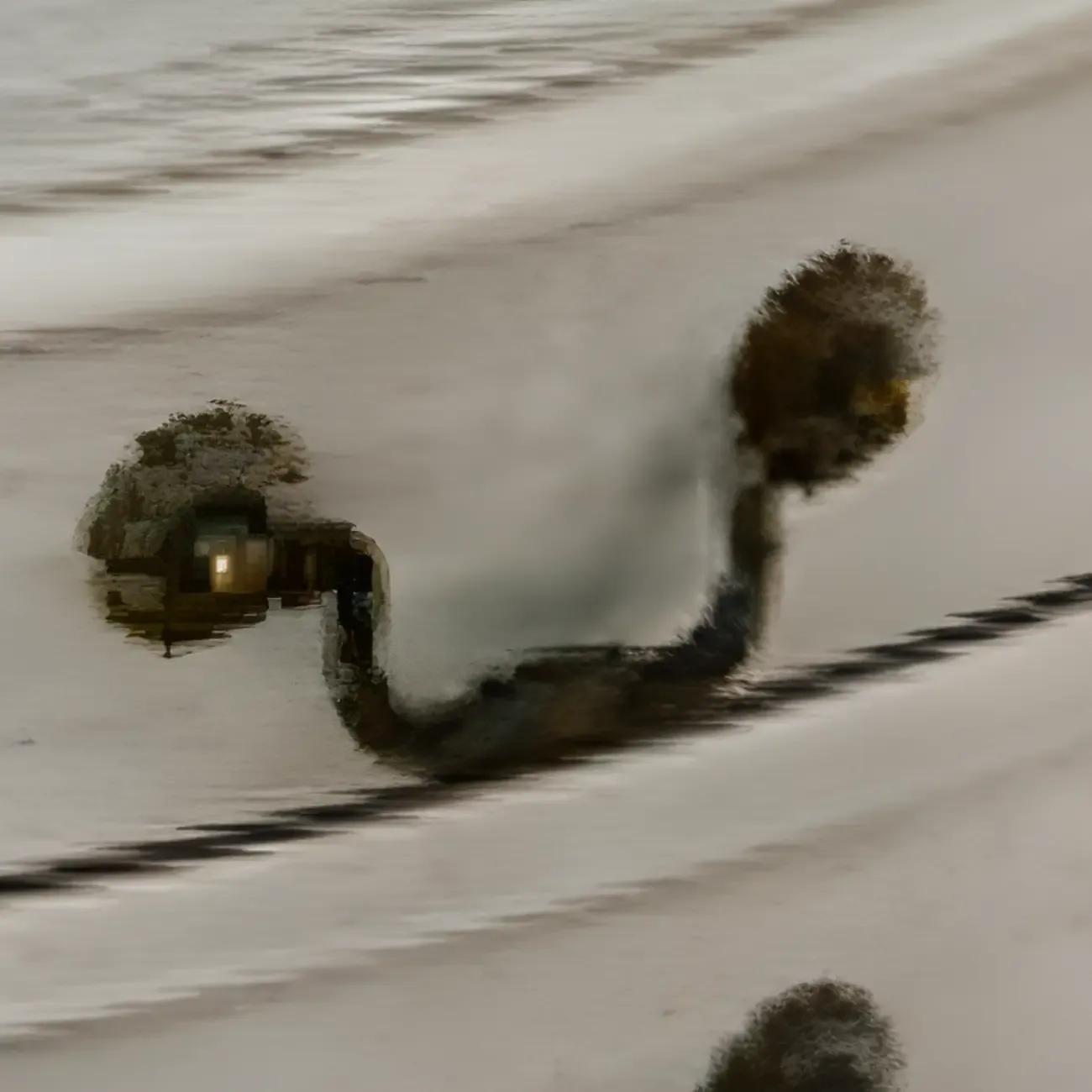 Elegant Brown Half Round Wood Console Table with Drawers Image - 7