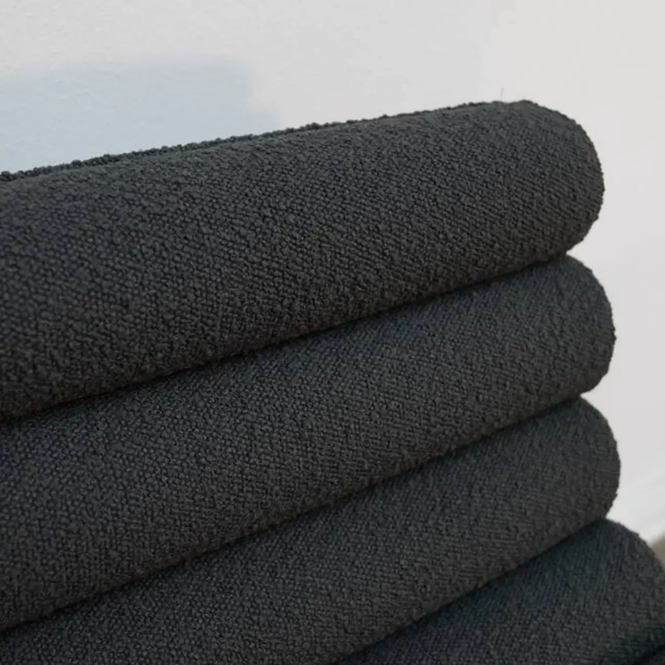 Modern Upholstered Counter Stool with Metal Frame Image - 5