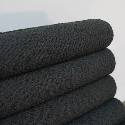 Modern Upholstered Counter Stool with Metal Frame Image - 5