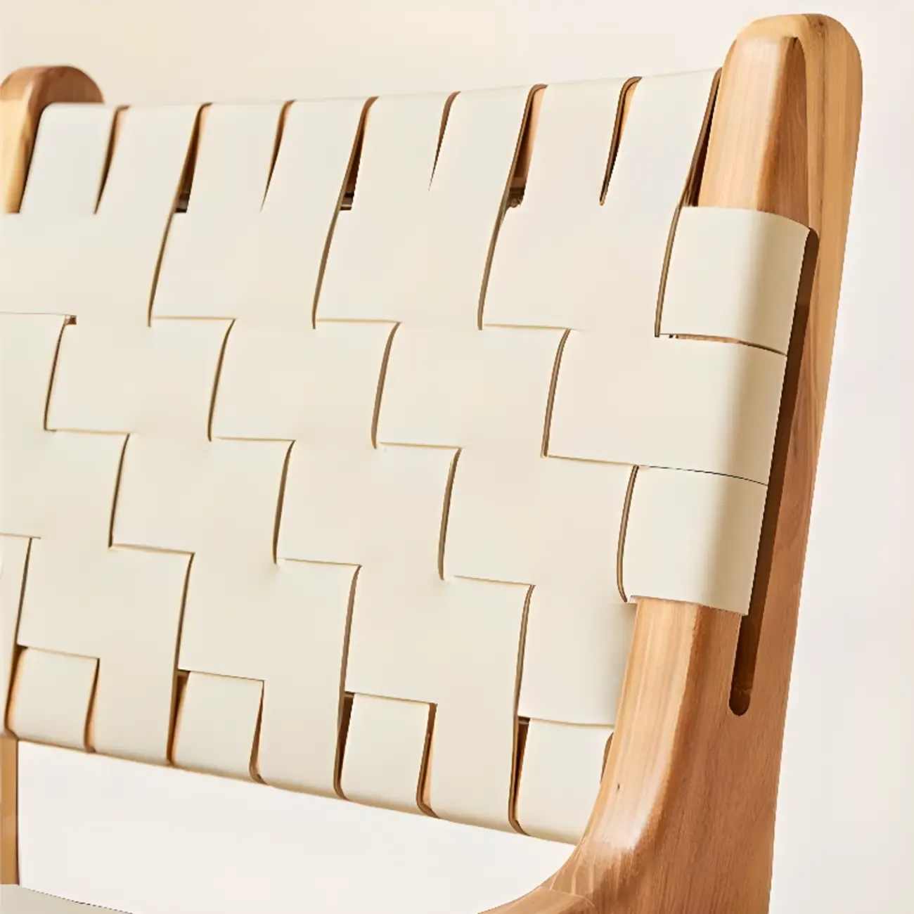 Rustic Wooden Woven Elegant Swivel Adjustable Bar Stool Image - 10