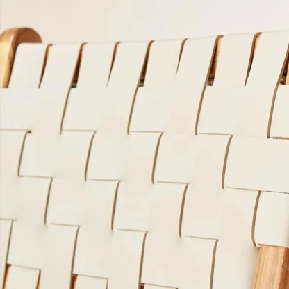 Rustic Wooden Woven Elegant Swivel Adjustable Bar Stool Image - 11