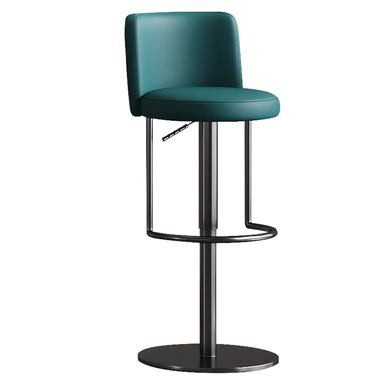 Modern Stainless Steel Swivel Bar Stool Adjustable Height Image - 15 | homeyfad