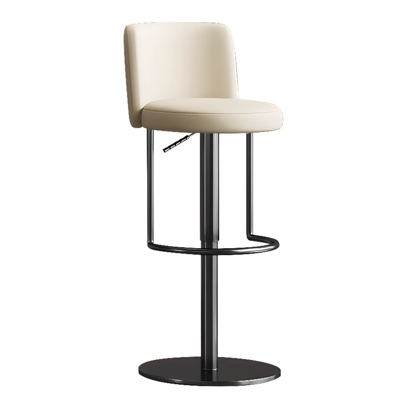 Modern Stainless Steel Swivel Bar Stool Adjustable Height Image - 14 | homeyfad