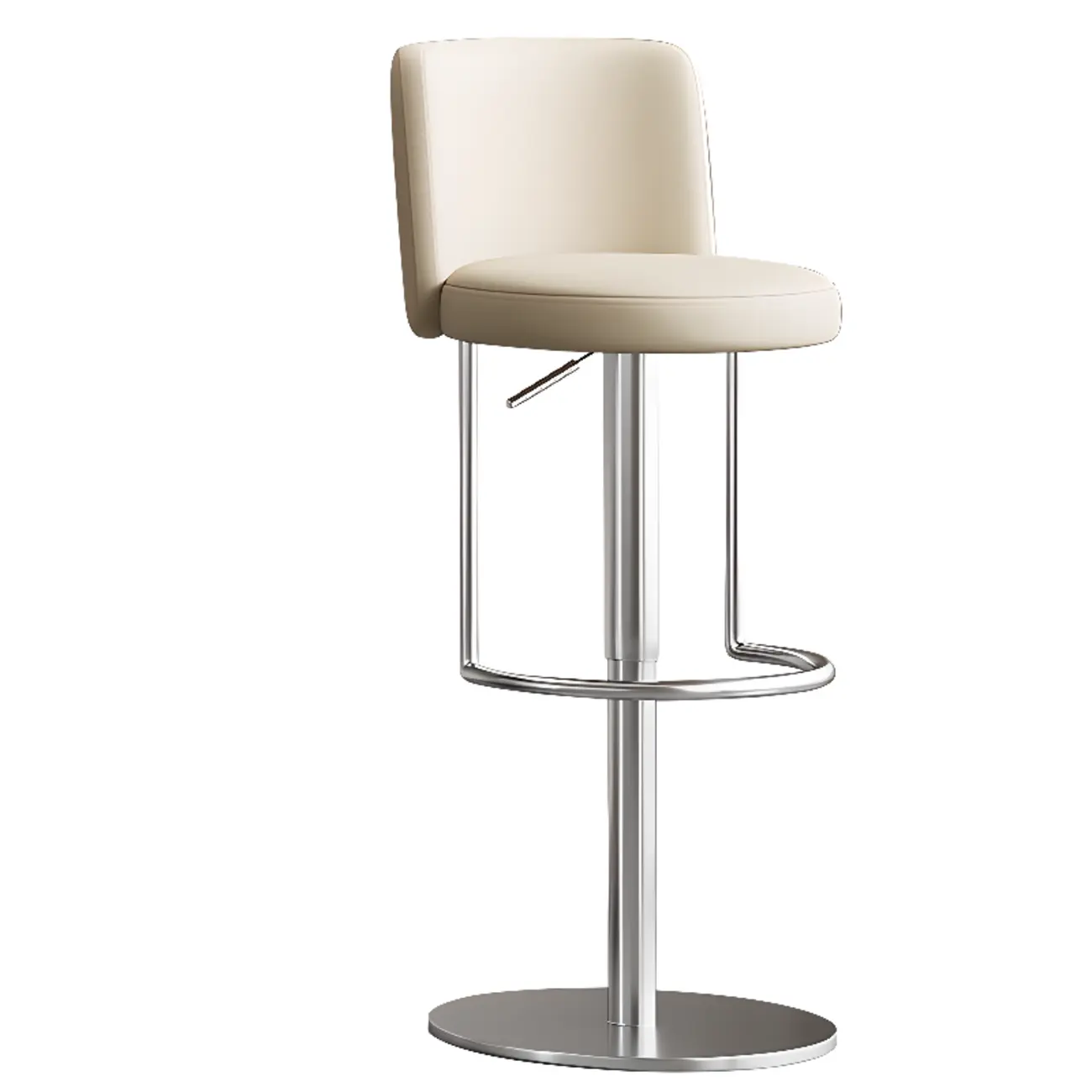 Modern Stainless Steel Swivel Bar Stool Adjustable Height Image - 13 | homeyfad