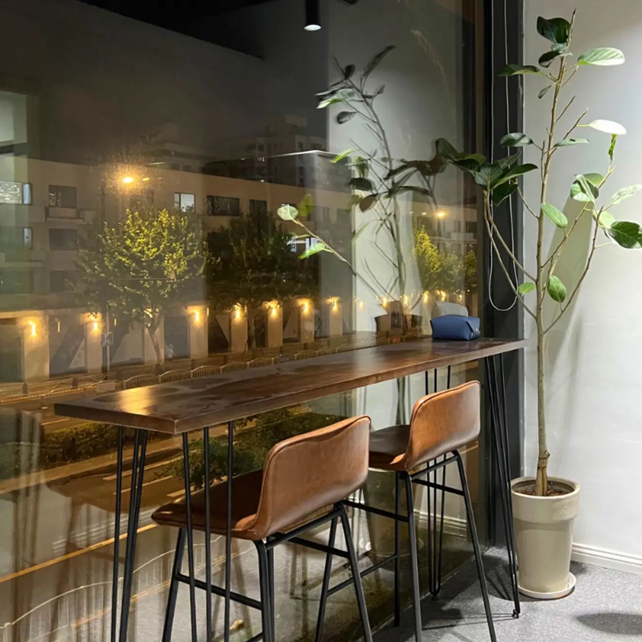 Modern Cocoa Wooden Steel Hairpin Legs Bar Tables Image - 1 | homeyfad