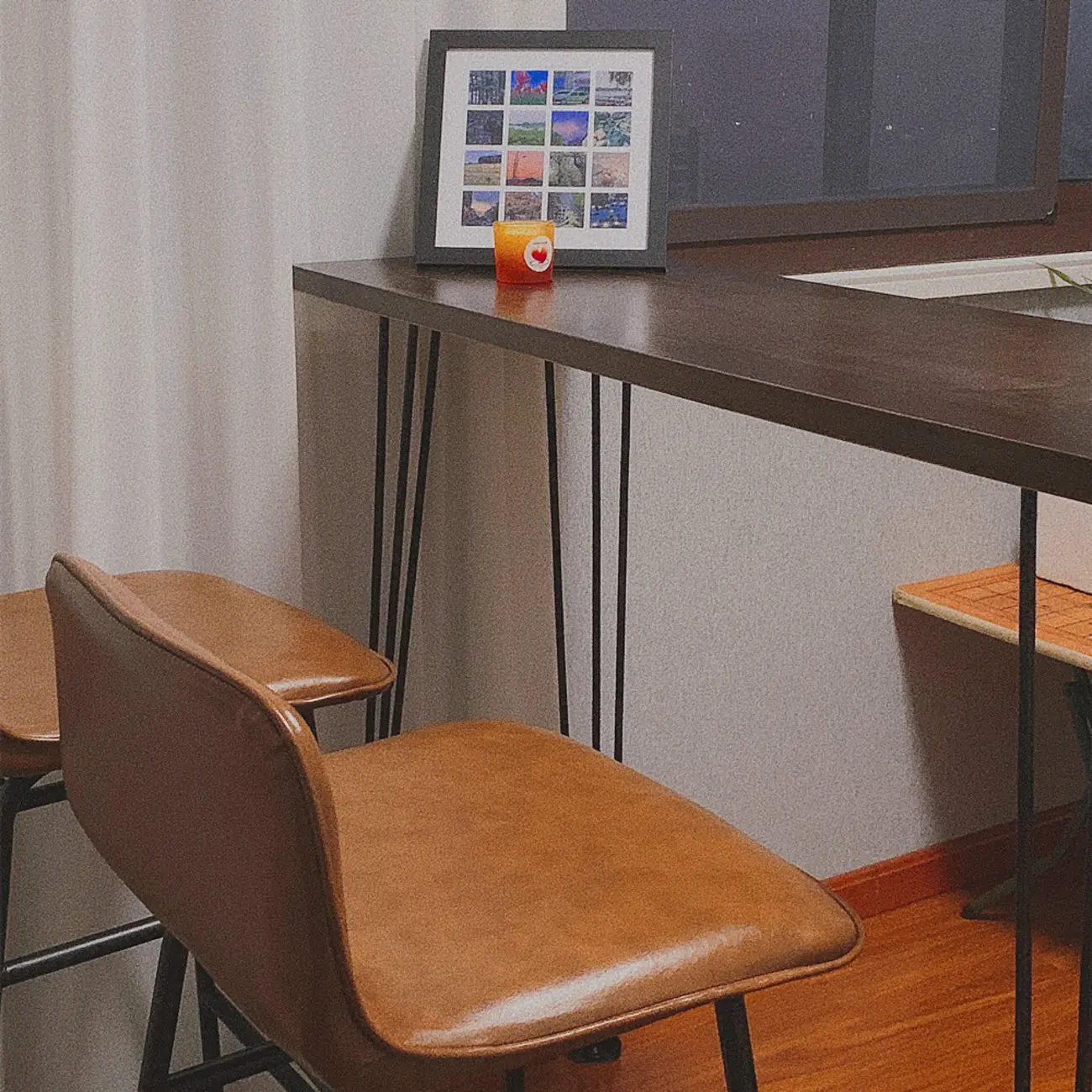 Modern Cocoa Wooden Steel Hairpin Legs Bar Tables Image - 3 | homeyfad