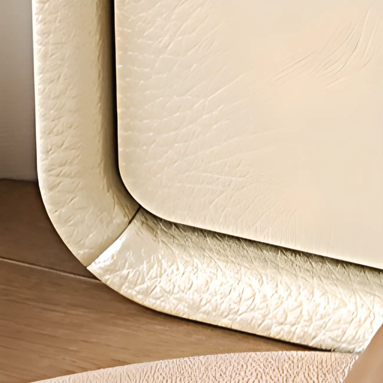 Trendy Narrow Wooden Sleek Edge 2-Drawer Nightstand Image - 7