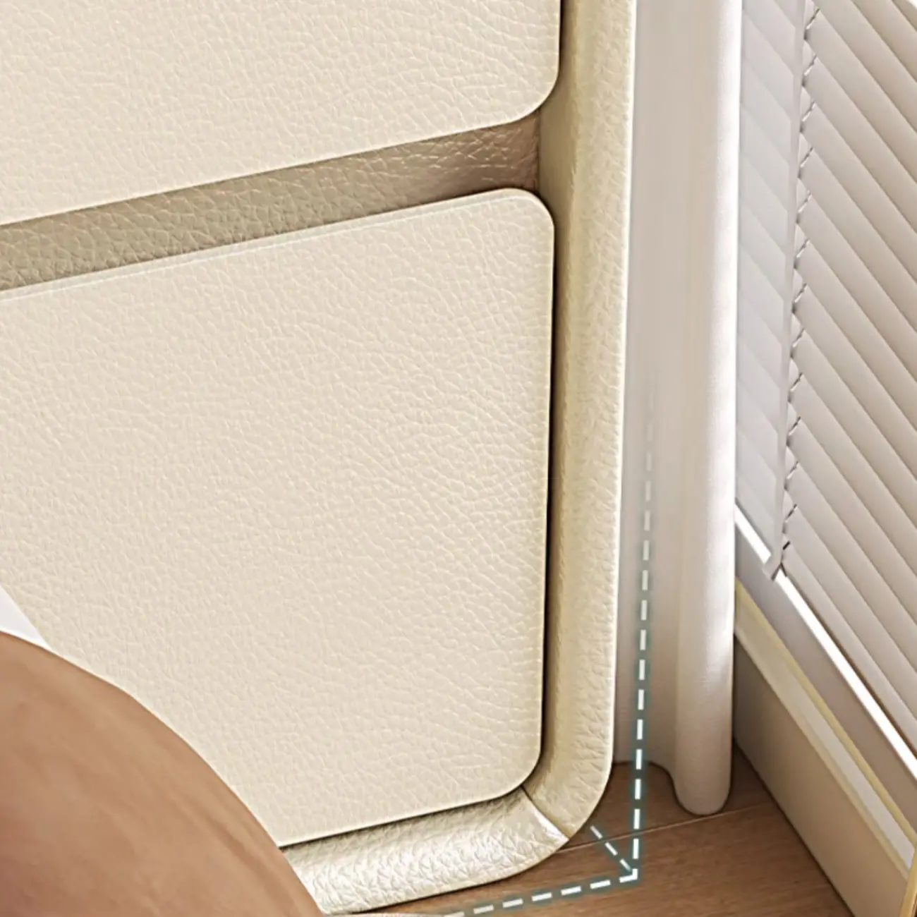 Trendy Narrow Wooden Sleek Edge 2-Drawer Nightstand Image - 13 | homeyfad