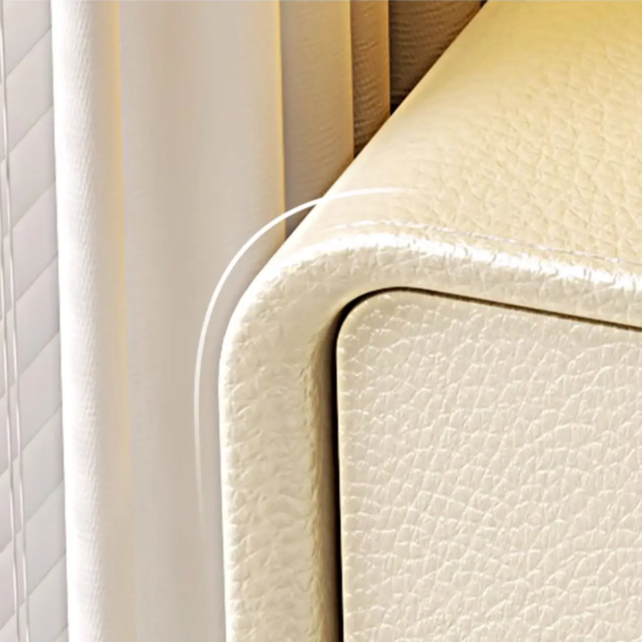 Trendy Narrow Wooden Sleek Edge 2-Drawer Nightstand Image - 3 | homeyfad