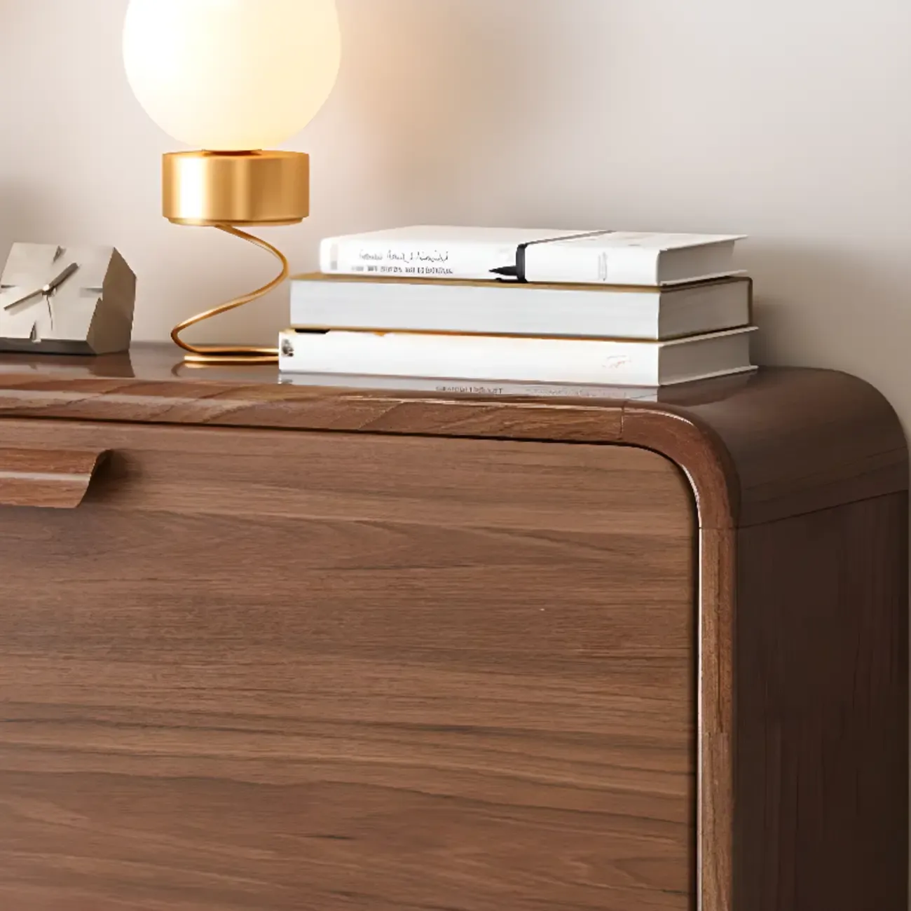 Traditional Hidden Adjustable 3 Tiers Solid Wood Shoe Cabinet Image - 6