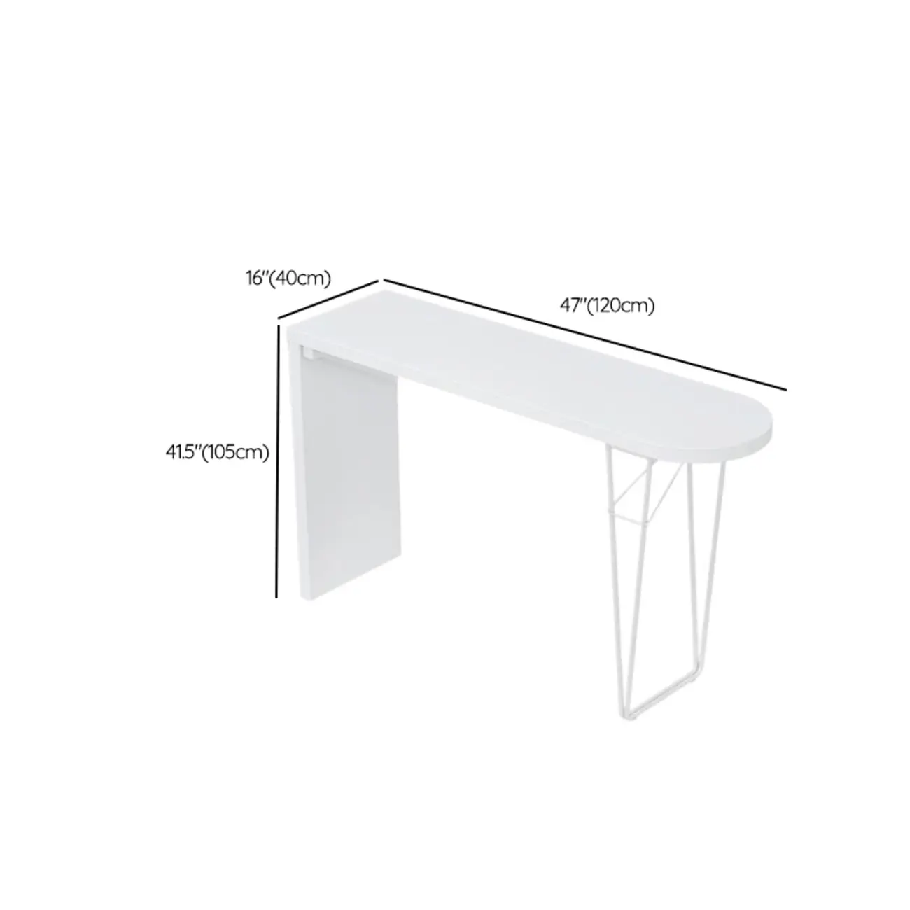 Stylish Pure White Wooden Metal Double Pedestal Bar Tables Image - 10 | homeyfad