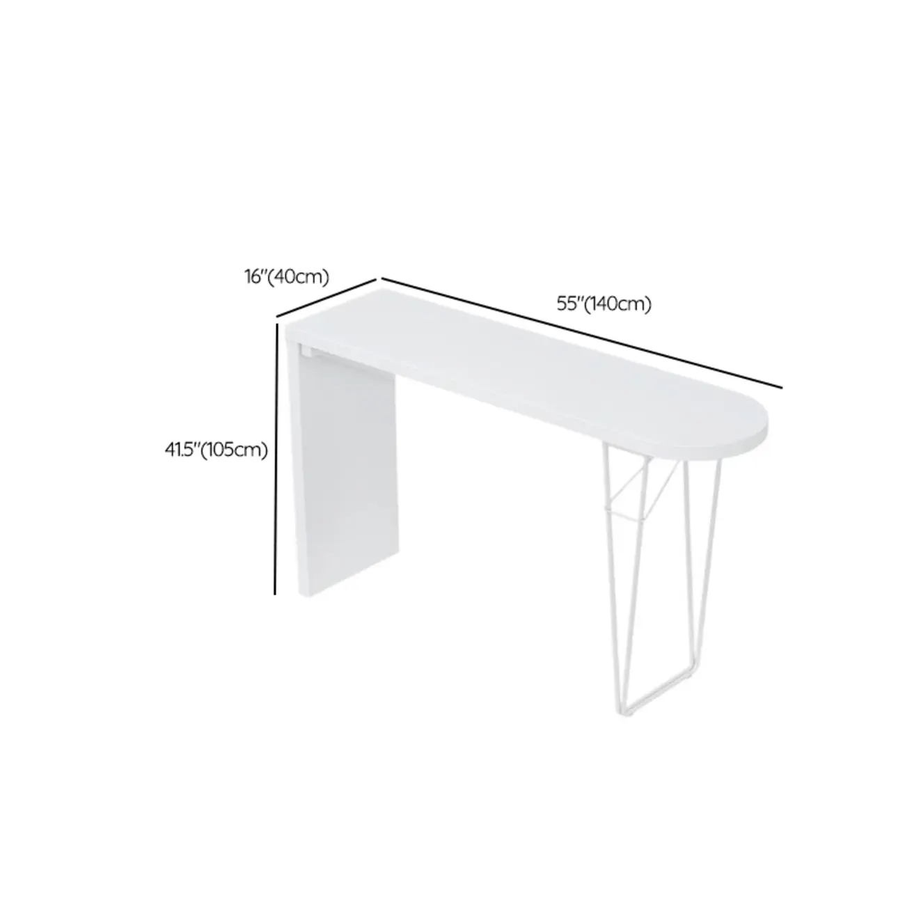 Stylish Pure White Wooden Metal Double Pedestal Bar Tables Image - 11 | homeyfad