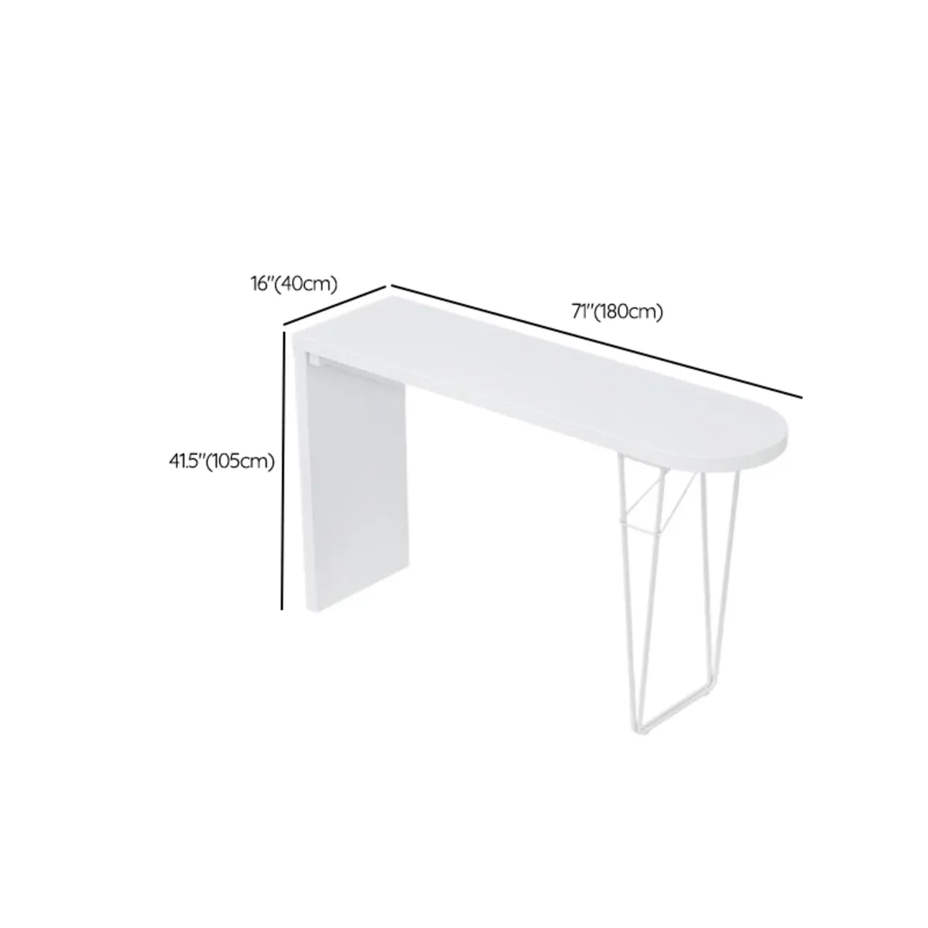 Stylish Pure White Wooden Metal Double Pedestal Bar Tables Image - 13 | homeyfad