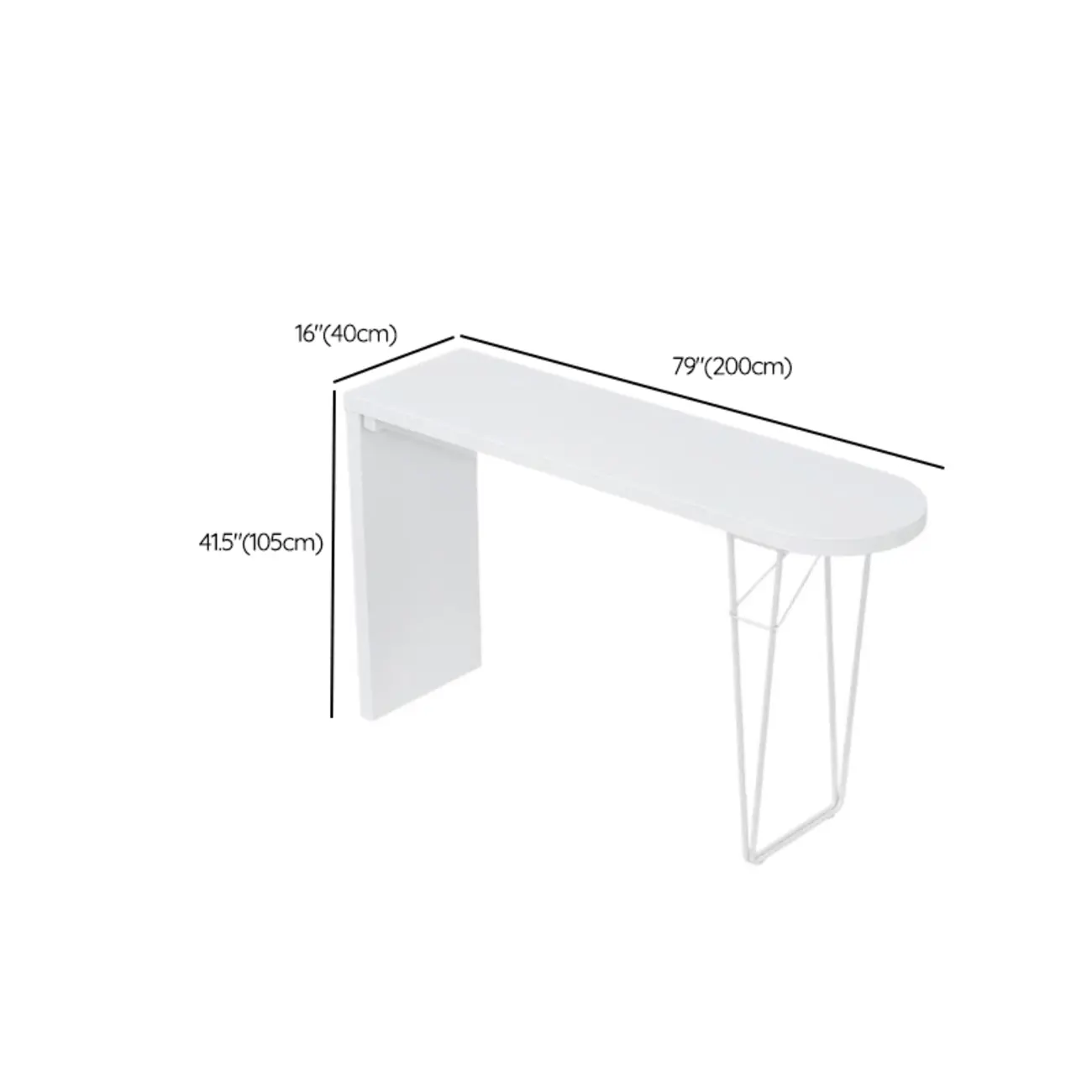 Stylish Pure White Wooden Metal Double Pedestal Bar Tables Image - 14 | homeyfad