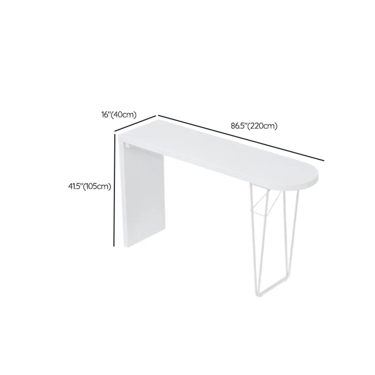 Stylish Pure White Wooden Metal Double Pedestal Bar Tables Image - 15 | homeyfad
