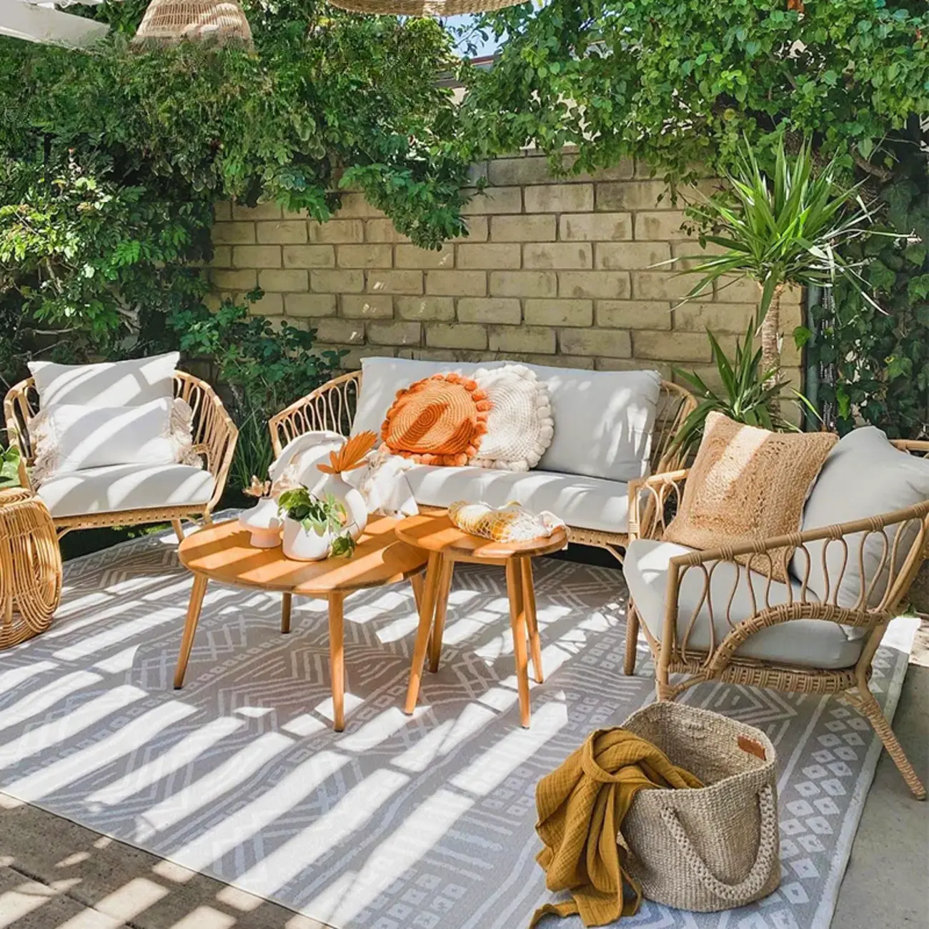 3 Piece Modern Patio Sofa Set with Cushions Image - 1 | homeyfad