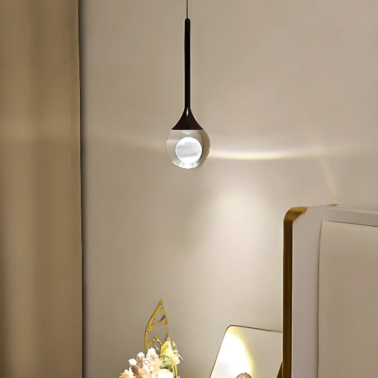 Modern Globe Crystal Pendant Light Dimmable & Adjustable  Image - 2