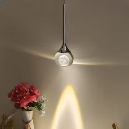 Modern Globe Crystal Pendant Light Dimmable & Adjustable  Image - 3