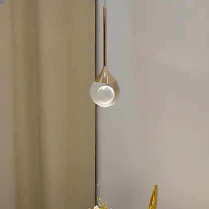 Modern Globe Crystal Pendant Light Dimmable & Adjustable  Image - 10