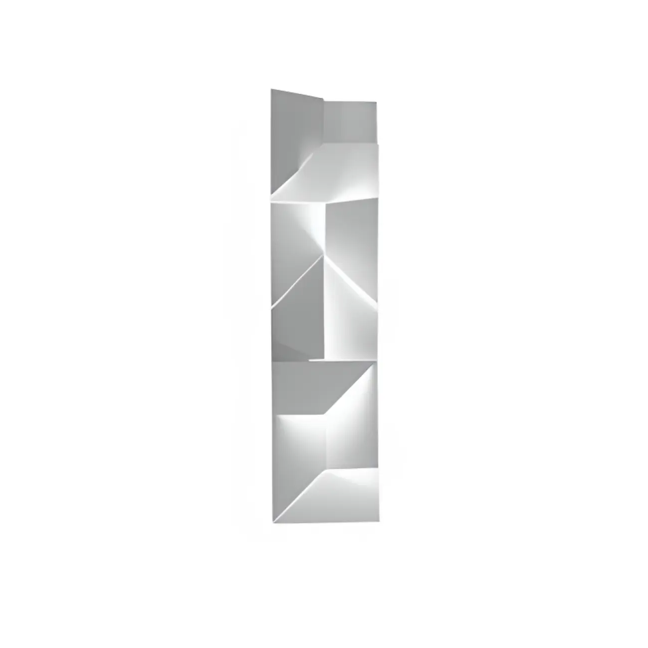 Art Decor White Geometric Metal LED Wall Sconce with Remote  Image - 7 | homeyfad