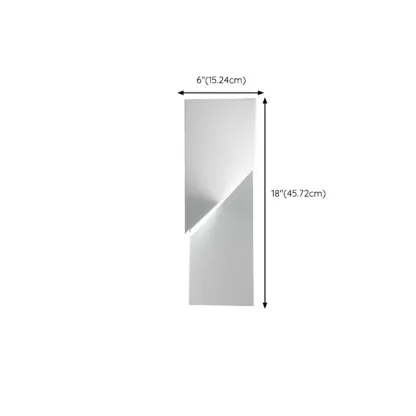 Art Decor White Geometric Metal LED Wall Sconce with Remote  #size