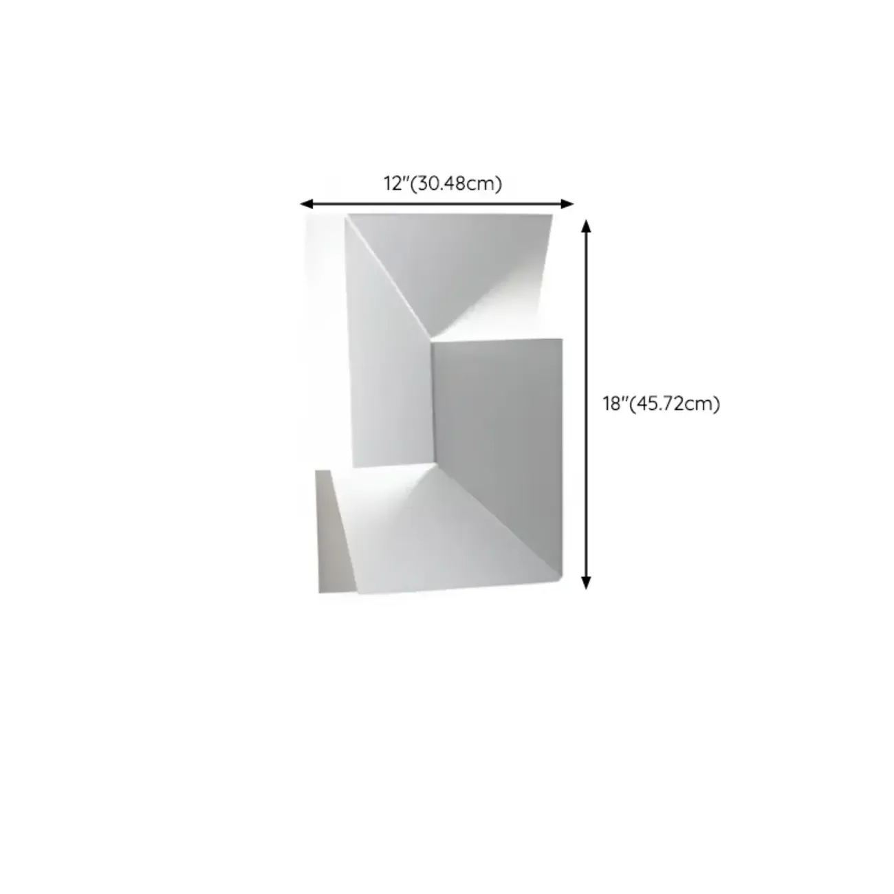 Art Decor White Geometric Metal LED Wall Sconce with Remote  Image - 12