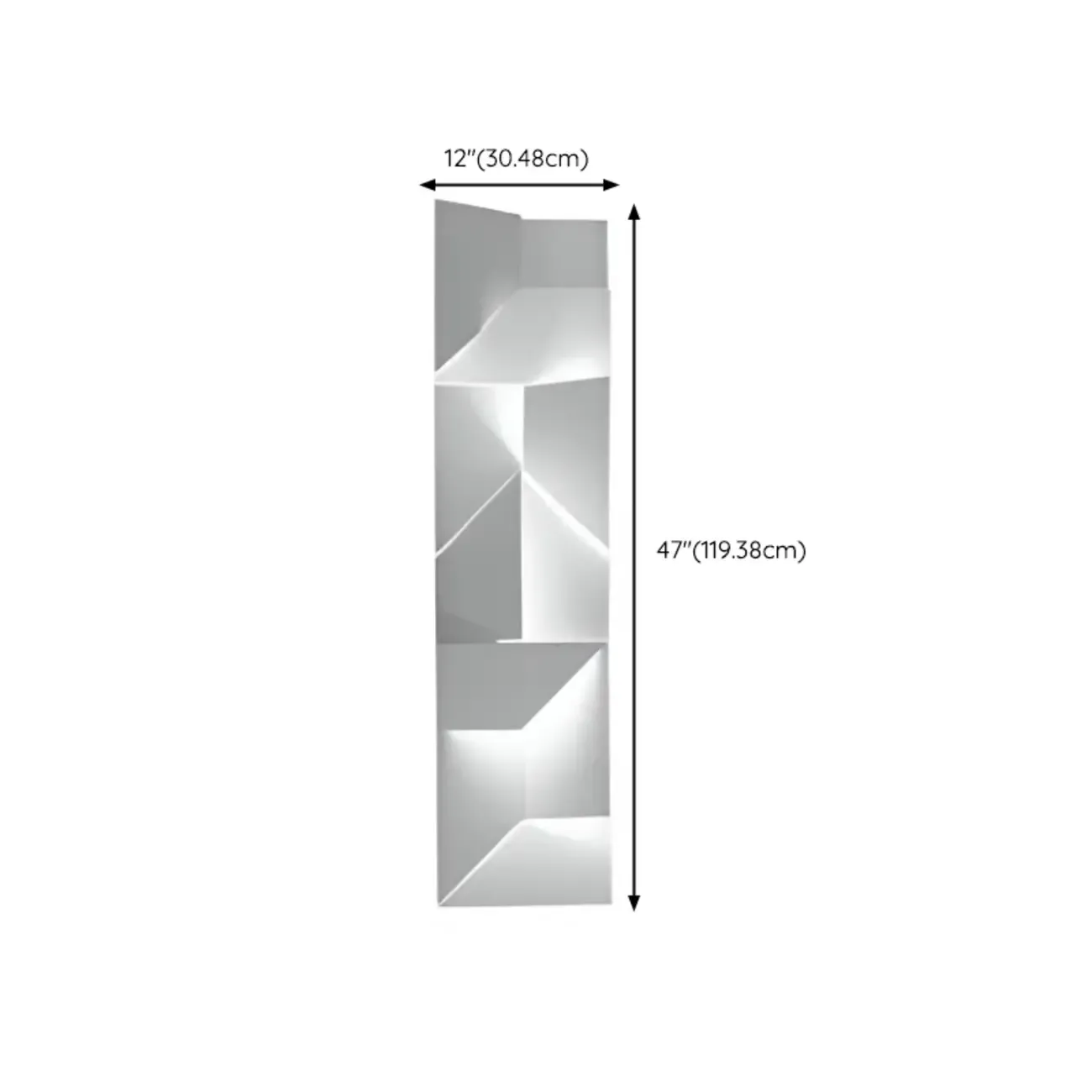 Art Decor White Geometric Metal LED Wall Sconce with Remote  Image - 13
