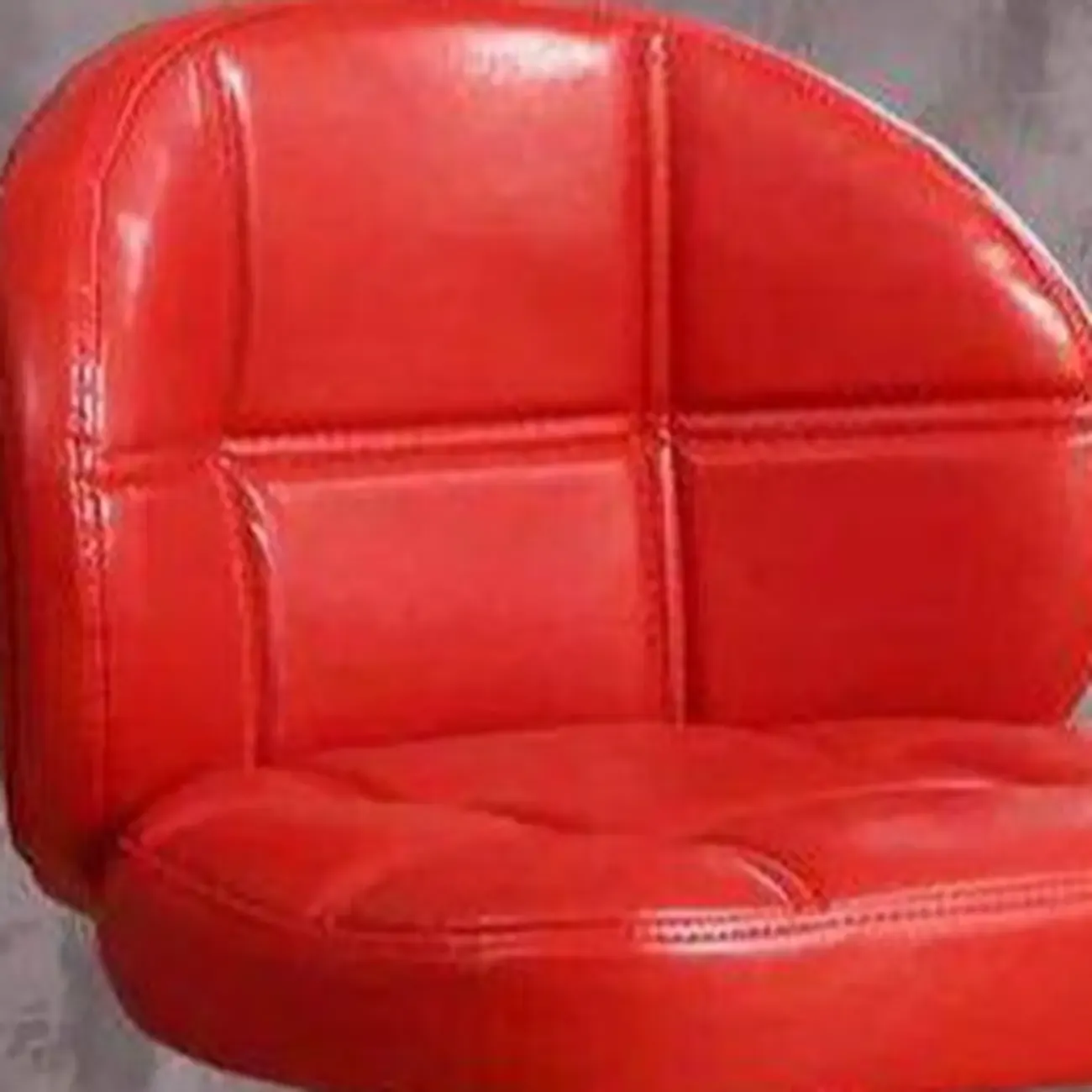 Contemporary Leather Swivel Adjustable Bar Stool Image - 9