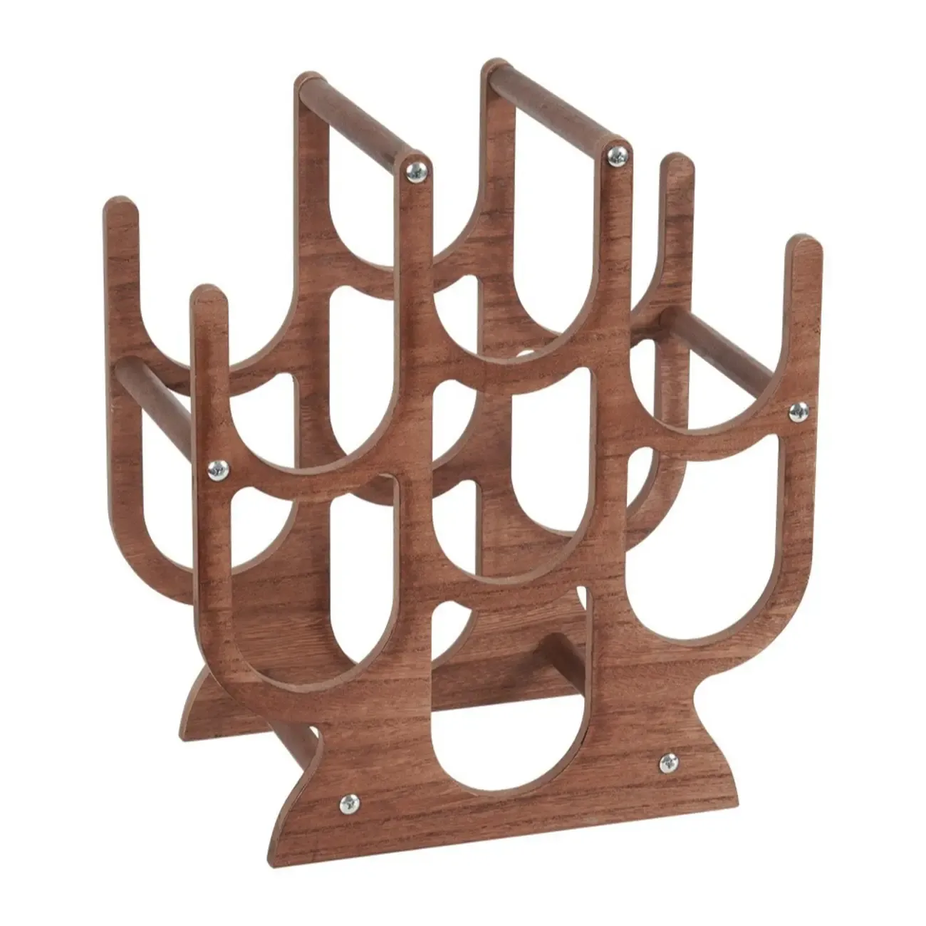  Wooden Stackable Nestable Countertop Wine Holder Bottle | HomeyFad