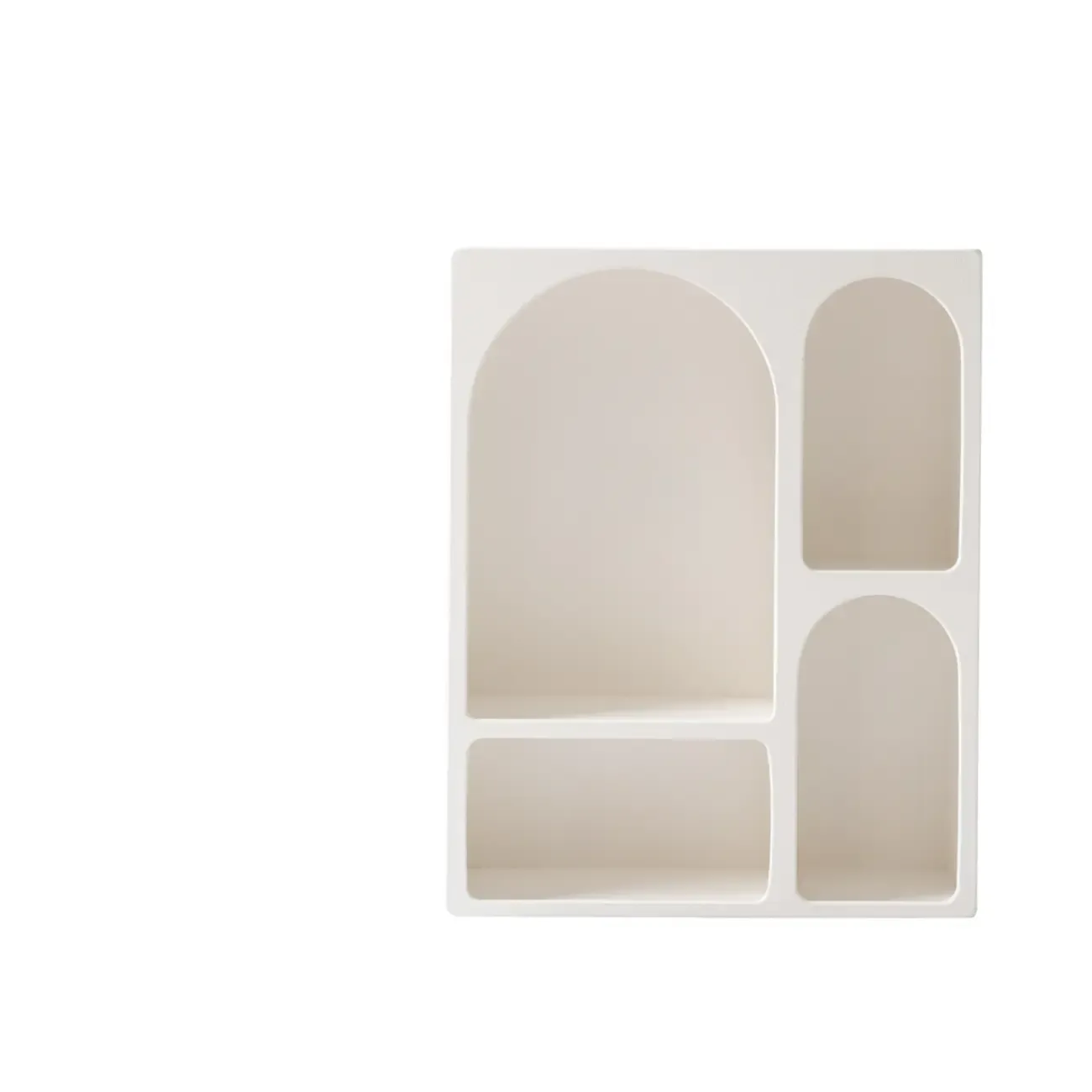 White Wooden Dining Hutch Display Cabinet with Shelves | HomeyFad