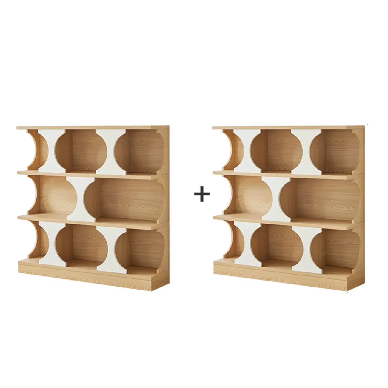 Wooden Cubitac Modern Display Cabinet with Shelves Image - 2 | homeyfad