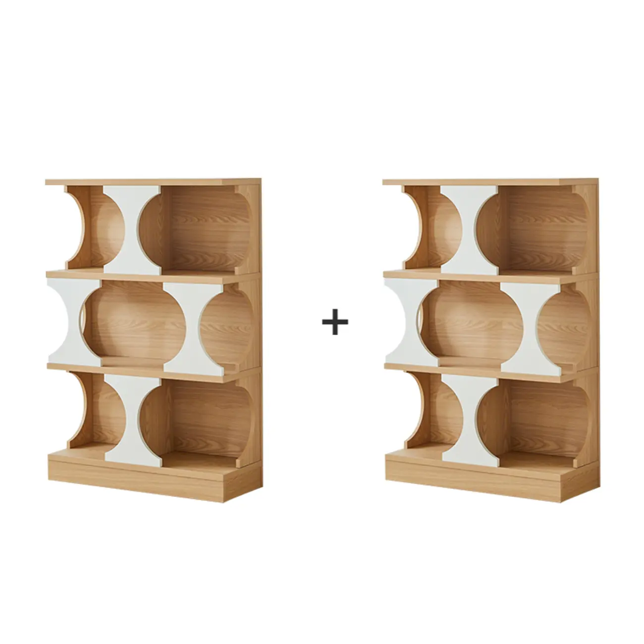 Wooden Cubitac Modern Display Cabinet with Shelves Image - 4 | homeyfad