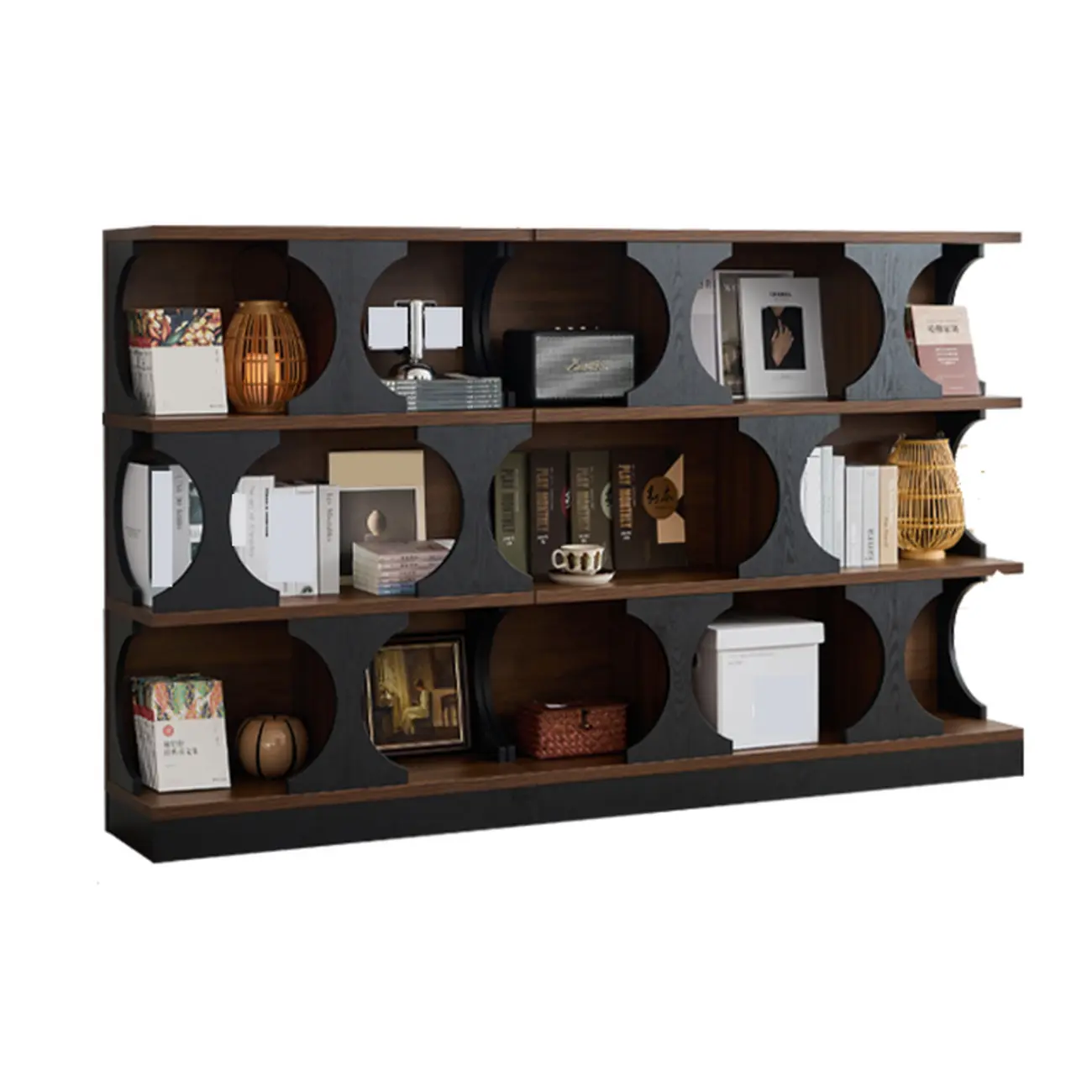 Wooden Cubitac Modern Display Cabinet with Shelves Image - 10 | homeyfad