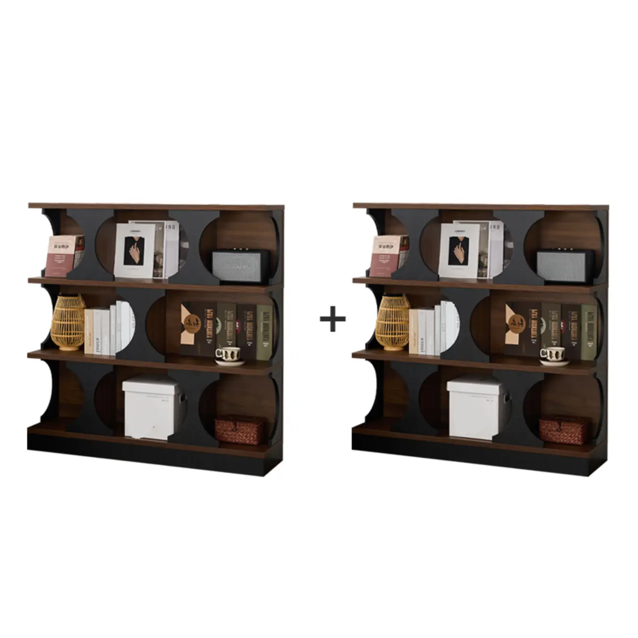 Wooden Cubitac Modern Display Cabinet with Shelves Image - 12 | homeyfad