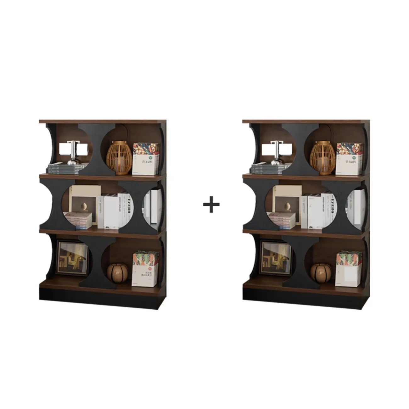 Wooden Cubitac Modern Display Cabinet with Shelves Image - 13 | homeyfad