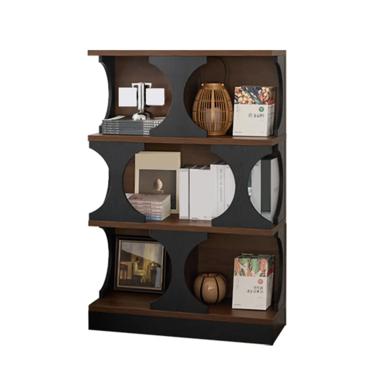 Wooden Cubitac Modern Display Cabinet with Shelves Image - 15 | homeyfad