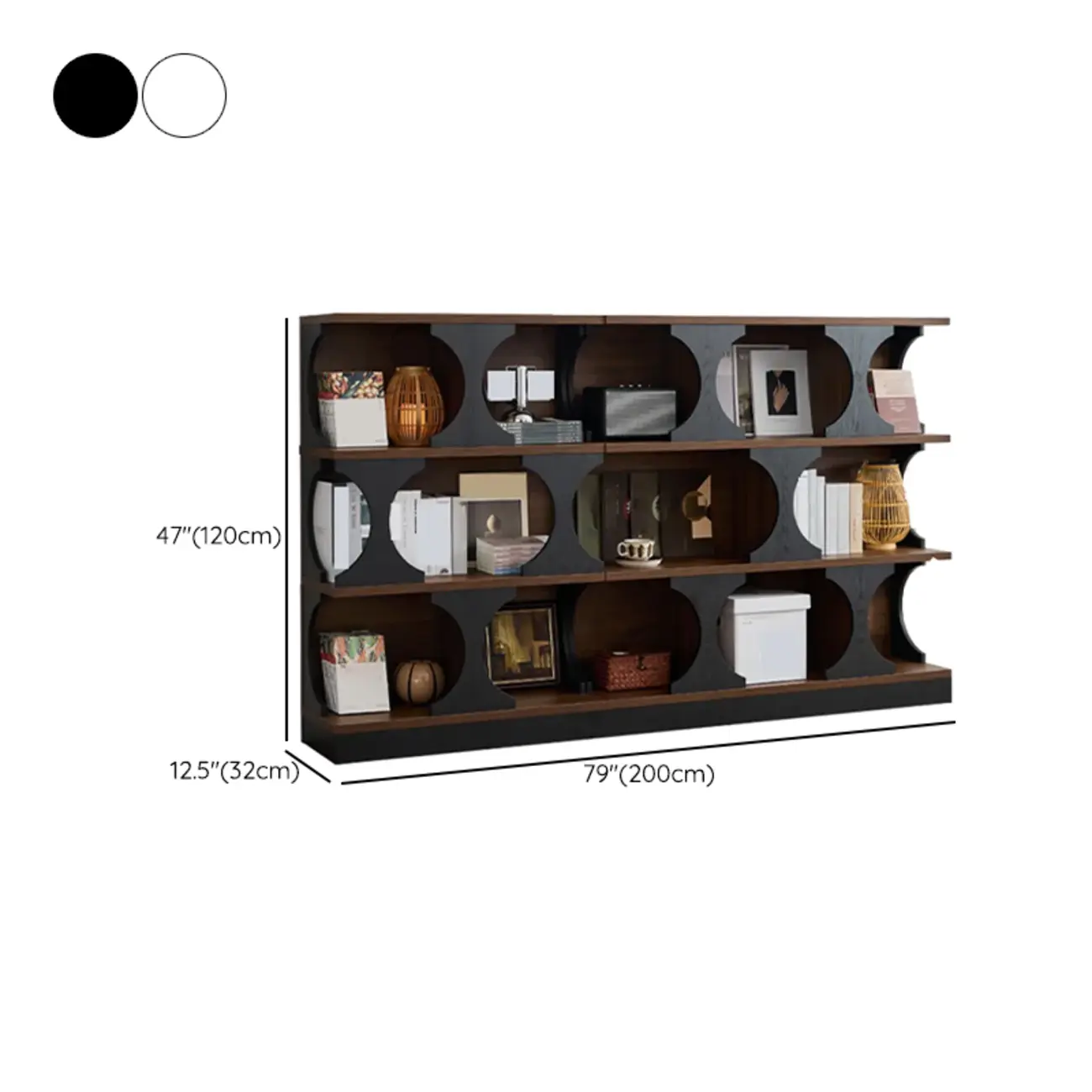 Wooden Cubitac Modern Display Cabinet with Shelves Image - 22 | homeyfad