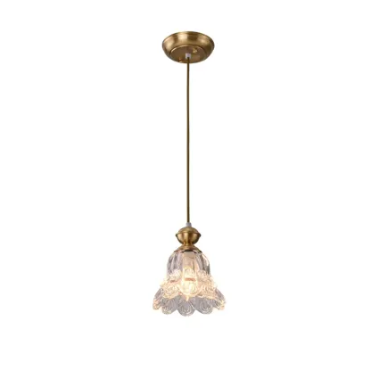 Indoor Clear Glass Pendant Lights Fixture with Adjustable Height Image - 7