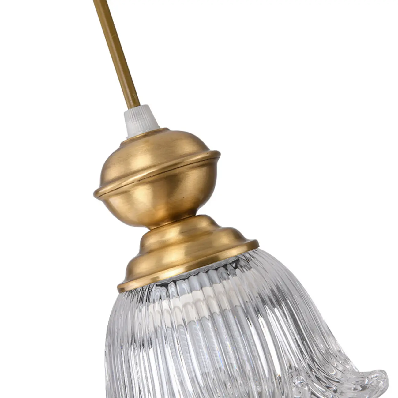 Indoor Clear Glass Pendant Lights Fixture with Adjustable Height Image - 15 | homeyfad