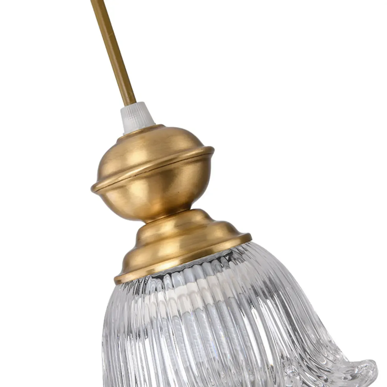 Indoor Clear Glass Pendant Lights Fixture with Adjustable Height Image - 15