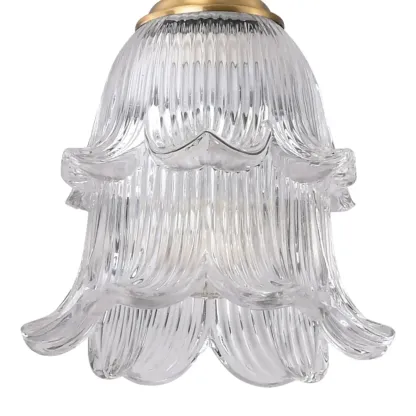 Indoor Clear Glass Pendant Lights Fixture with Adjustable Height Image - 17