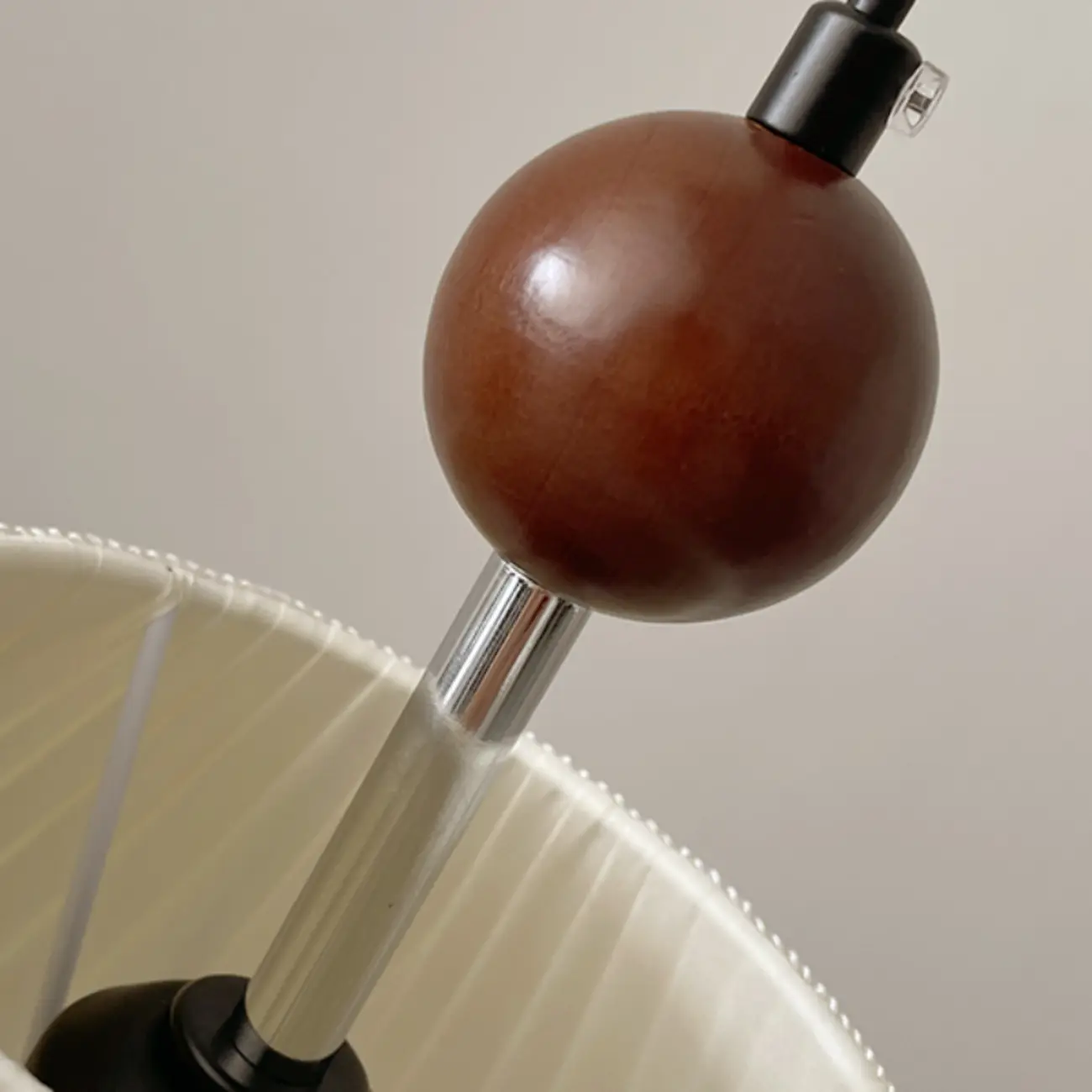 White Wood and Fabric Bowl Indoor Hanging Pendant Light Image - 5 | homeyfad